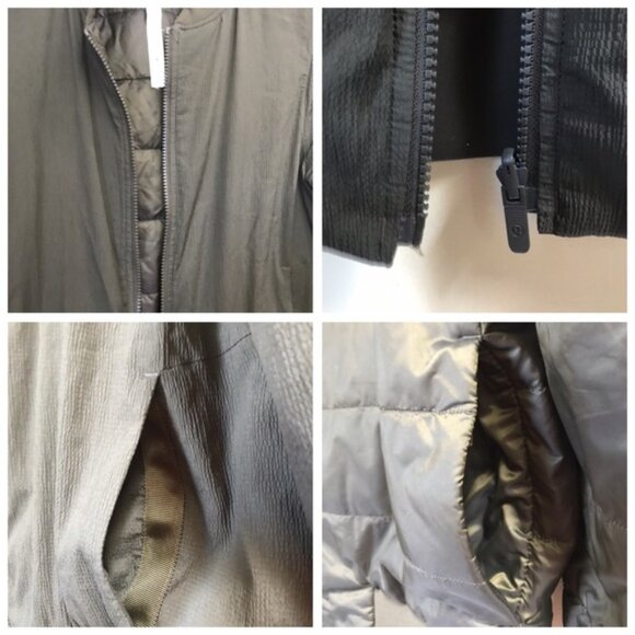 Lululemon Non-Stop Bomber Reversible Jacket Puffer Zipper Pockets Minimalist 8 - Picture 7 of 16